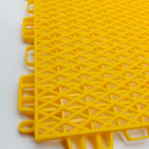 Interlocking Plastic Basketball Tiles Sport Flooring Tiles Indoor Courts Easy to Install Interlocking Design