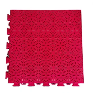 Interlocking Plastic Drainage Matting Sport Court Tiles 18mm Thick Eco-Friendly Outdoor Basketball Court Flooring
