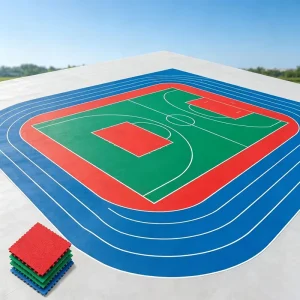 Interlocking Plastic Floor Tiles for Kindergartens, Primary Schools, and Outdoor Sports Grounds