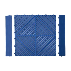 Interlocking Plastic Garage Floor Tiles Anti-Slip PP Modular Flooring Mat for Car Workshops Auto Repair Shops and 4S Showrooms
