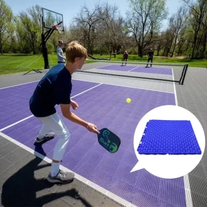 Interlocking Portable Outdoor Playground Flooring Waterproof Pickleball Basketball Court Tiles Floor Mat Pickleball Courts