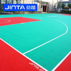 Interlocking Portable Plastic Sport Court Tiles Temporary Outdoor Basketball Flooring