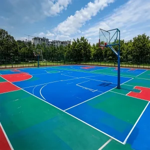 Interlocking Portable Sports Flooring Tiles Multi-Function Outdoor Hockey Roller Skating & Basketball Court Surface