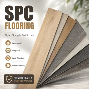 Interlocking Pvc Floor Tiles SPC Oak Pattern Waterproof Plank Durable Surface Unilin System Residential Renovation Exporter Bulk