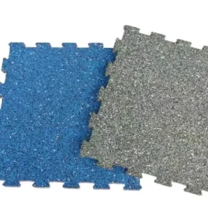 Interlocking Rubber Floor Mats Eco-Friendly Anti-Slip Durable High Abrasion Resistance 20mm Thick for Parks Multi-Purpose Use