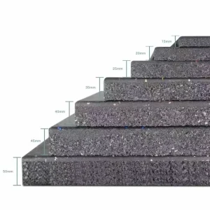 Interlocking Rubber Floor Tiles Durable Gym Flooring for Sports and Fitness Equipment Easy-Install Non-Slip Surface