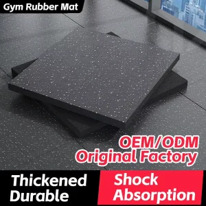 Interlocking Rubber Gym Floor Mat Soundproof Rubber Flooring Tiles Dumbbell Weight Training Rubber Pads
