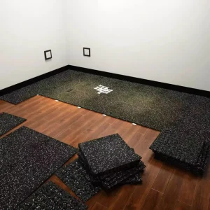Interlocking Rubber Gym Floor Tiles Non Slip Shock Absorbing