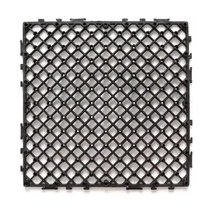 Interlocking Snap-in Easy Lock Recycled Plastic Grid Underlay Click Flooring Base for Composite Wood Plastic Wpc Deck Tiles