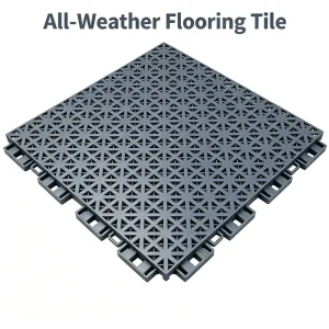 Interlocking Soft Grid PP Flooring Tiles Shock Absorbent for Kindergarten & Elderly Activity Plazas
