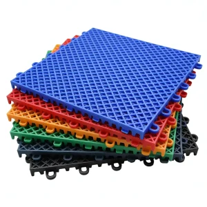 Interlocking Sport Floor Custom Backyard PP Material 3×3 Outdoor Basketball Court Floor