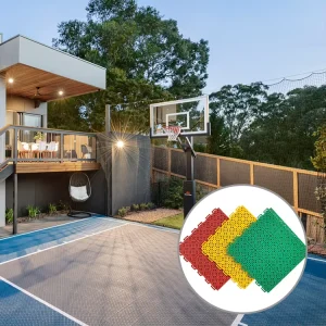 Interlocking Sport Floor Tiles, Custom Backyard PP 3×3 Outdoor Basketball Court Flooring, Anti-Slip, Eco-Friendly
