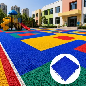 Interlocking Sports Flooring Tiles for Basketball, Pickleball, and Volleyball Courts