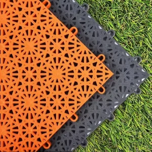 Interlocking Sports Flooring Tiles for Basketball and Tennis Courts