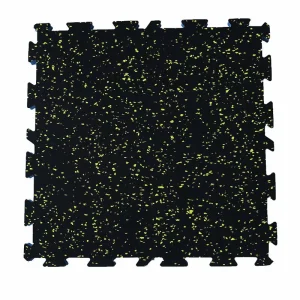 Interlocking Sports Rubber Floor Tiles with Anti-Vibration Cushioning for Treadmills and Spin Bikes