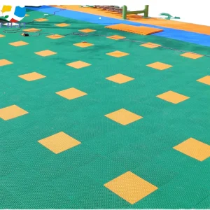 Interlocking Suspended Decking Tiles Anti-Slip PP for Indoor Outdoor Kindergarten Sports Flooring