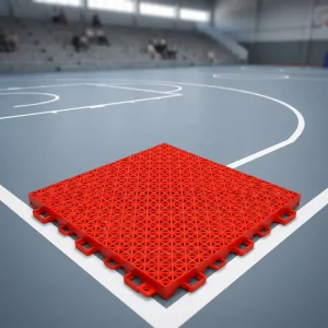 Interlocking Suspended Polypropylene Plastic Artificial Grass Tiles Sports Flooring Modular Gym Tiles Basketball Court Outdoor