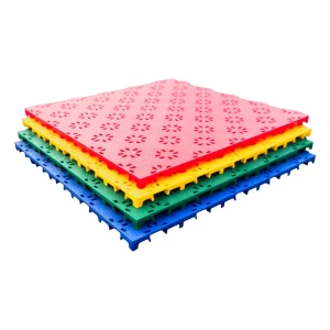 Interlocking Suspended Sports Flooring Outdoor Anti-slip Modular Basketball Court Kindergarten Playground Interlock Floor Tiles