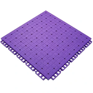 Interlocking TPE Suspended Sports Tiles Cross Flower Design for Outdoor Sports Grounds