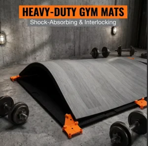 Interlocking Thick Non-Slip Shock-Absorbent EVA Fitness Floor Mats Custom Color and Logo for Indoor Gyms