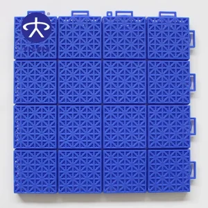 Interlocking Tiles for Outdoor Roller Skating Floors