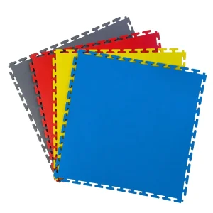 Interlocking Vinyl Flooring Tiles Waterproof Anti-Slip Eco-Friendly PVC for Warehouse Workshop Garage Supermarket Gym Use