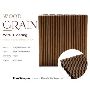 Interlocking WPC Deck Tiles Waterproof DIY Flooring with Click Installation for Outdoor Balcony Patio Rooftop