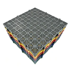 Interlocking WPC Grating Panel Easy Disassembly Anti-Slip Waterproof Garage Industrial Flooring