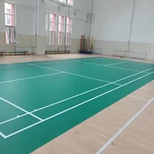 International Standard Badminton Court Flooring Badminton Court PVC Roll PVC Floor Covering Badminton Court for Projects