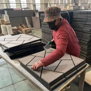 Irregular Acoustic Panels Modern Solid Wood Acoustic Slat Wall Panels 3D Model Design for Living Room Apartment Mall School