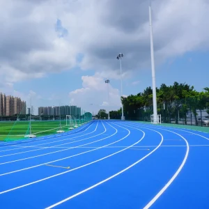 JRACE Rubber Sport Flooring Prefabricated Rubber Track Roll for Professional Athletic Track Running Track Surface