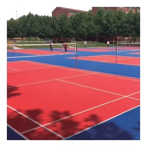 JS Volleyball Court Flooring Material Outdoor Rubber Basketball Court Anti Slip Sport Court Tiles