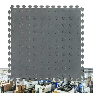 JTY01 PVC Interlocking Floor Tiles, Waterproof, Click-Lock Installation, for Garage and Workshop Indoor Use