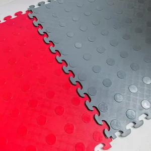 JTY01 PVC Wear-Resistant Interlocking Floor Tiles Waterproof Click-Lock Installation for Garage and Basement Indoor Use