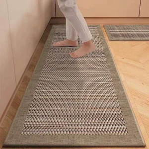 Japanese-Style Washable Stain-Resistant Kitchen Floor Mat with Water and Oil Absorption