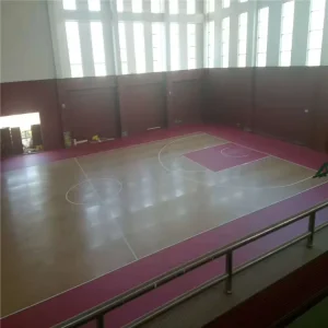Jianer High Quality Basketball Court Mat Pvc Sports Flooring Vinyl Linoleum Flooring for Indoor Basketball Court