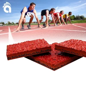 Jogging Track Long Service Life PU SBR EPDM Rubber 13mm Sports Flooring Park School Stadium Full PU Running Track