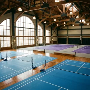 KADIA Indoor Stadium High Density PVC Professional Badminton Court Anti Bacterial Eco Friendly Shock Absorption