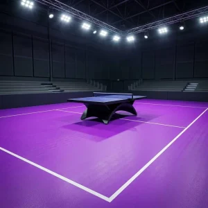 KD205 Table Tennis Arena PVC Flooring Eco-Friendly Anti-Slip Shock-Absorbing Antibacterial