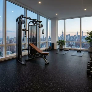 Kadia Heavy Duty Rubber Gym Mats Non Toxic Anti Slip SBR Flooring with 5 Year Warranty for Commercial Fitness Clubs