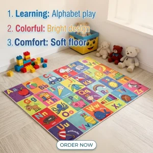 Kids Floor Mat Game City Traffic Kindergarten Digital Blanket Early Education Center Crawling Mat Machine Washable Living Room