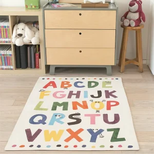 Kids Picnic Play Mat, Baby and Toddler Crawl Carpet, Cartoon Rug, for Living Room and Playroom