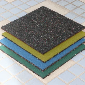 Kids Playground Outdoor Rubber Particle Mat Heavy-Duty Durable Non-Slip Flooring for Schools and Parks