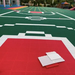 Kindergarten Suspended Outdoor Assembled Eco Friendly 10mm Thick Soft Floor Mat Basketball Court Ground Sports Flooring