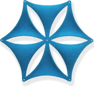 Kingkus 3D Modern Recycled PET Polyester Fiber Acoustic Wall Panels Sound Absorbing Decorative Interior Wall Decoration Panels