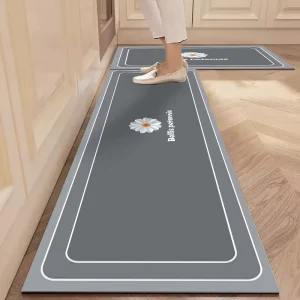 Kitchen Mat Long Area Rugs Crystal Velvet Carpet for Living Room Absorbent Bedroom Doormat