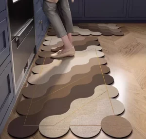 Kitchen Mat Non Slip & Oil Proof Wipe Clean & Washable Water Absorbent Pad Bathroom Quick Drying Foot Mat