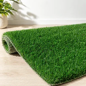Knitted Synthetic Turf Custom Height UV Resistant Recyclable for School Yard
