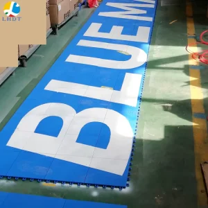 LHDT-2501 PP Interlocking Garage Floor Tiles Removable Plastic Indoor Outdoor Sport Court Decking
