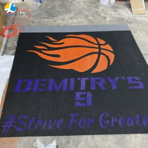 LHDT Basketball Court Tiles Interlocking Sports Flooring for Basketball Court Tiles and Pickleball Courts